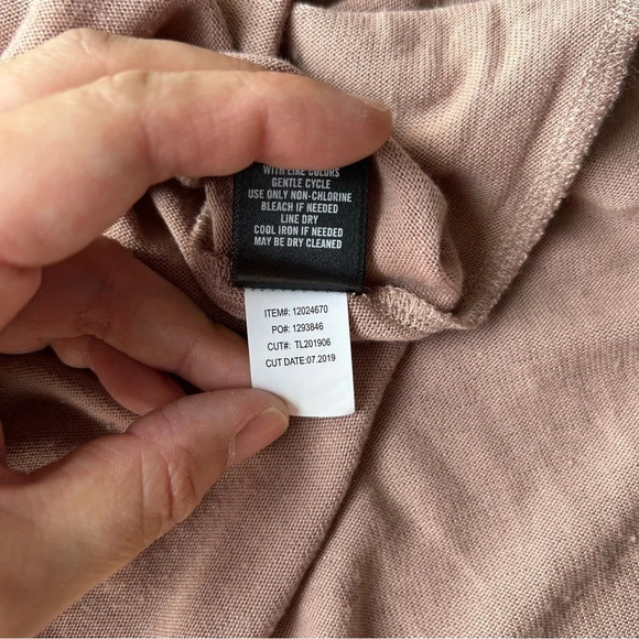 Super Soft  Plush Turtleneck Sharkbite Hem Tunic Sweatshirt - Picture 11 of 16